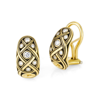 Šepkus E-68 "Vine" Post-Clip Earrings