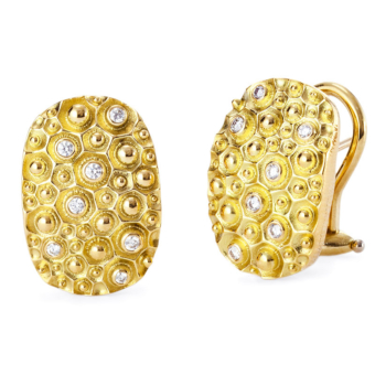 Šepkus E-71 "Volcano" Post-Clip Earrings