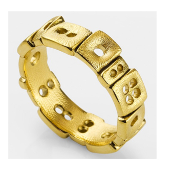 Šepkus R-227 18K Yellow Gold "Dr. Jekyll" Band