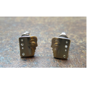 SOLD Šepkus E-210P Platinum "The Big Sleep" Face #2 Studs