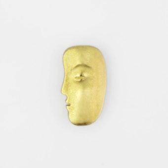 Šepkus E-211 18K Yellow Gold "The Big Sleep" Face #5 Studs