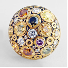 Šepkus E-117DC "Blooming Hill" 18K Diamond Earrings