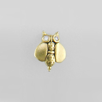 Šepkus E-106D "Entomology II" 18K Gold and Diamond Stud Earrings