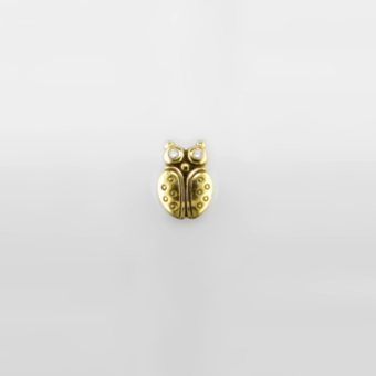 Šepkus E-107 "Entomology III" 18K Gold and Diamond Stud Earrings