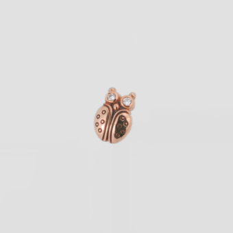 Šepkus E-107R "Entomology III" 18K Rose Gold and Diamond Stud Earrings
