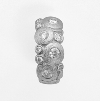 Šepkus E-122PD "Candy" Platinum and Diamond Earrings