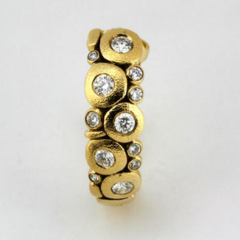 Šepkus E-123D Large "Candy" 18K and Diamond Earrings