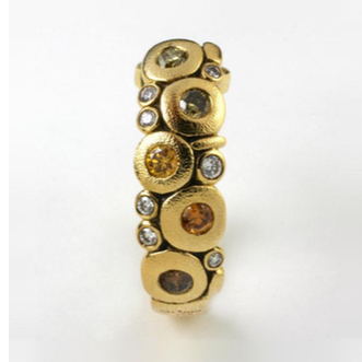 Šepkus E-123DC Large "Candy" 18K and Diamond Earrings