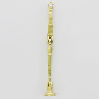 Šepkus E-133MD "Sticks and Stones" 18K and Diamond Earring Mountings