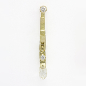 Šepkus E-140MD "Sticks and Stones" 18K and Diamond Earring Mountings