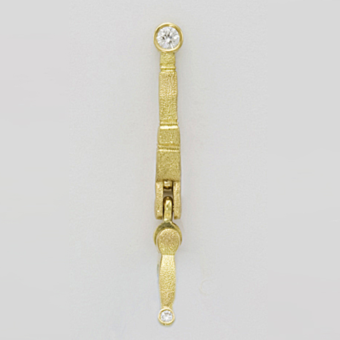 Šepkus E-142MD "Sticks and Stones" 18K and Diamond Earring Mountings