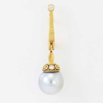 Šepkus E-165MD "Sticks and Stones" 18K and Diamond Earring Mountings