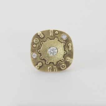 Šepkus E-166D "Submarine" 18K and Diamond Earrings