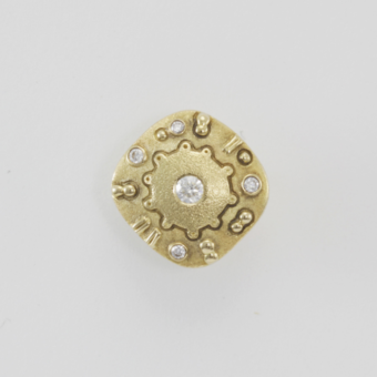 Šepkus E-166DD "Submarine" 18K and Diamond Earrings