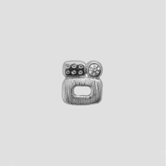 Šepkus E-170PD "Little Windows" Platinum and Diamond Stud Earrings