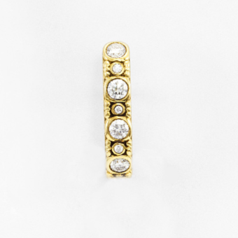 Šepkus E-67AD 18K Yellow Gold and Diamond Earrings