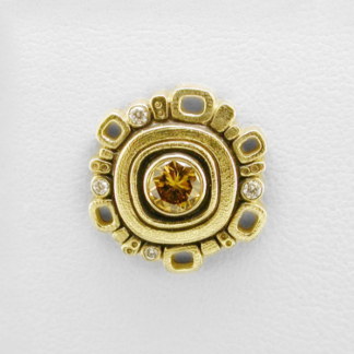 Šepkus E-85 18K Yellow Gold & Diamond Earrings