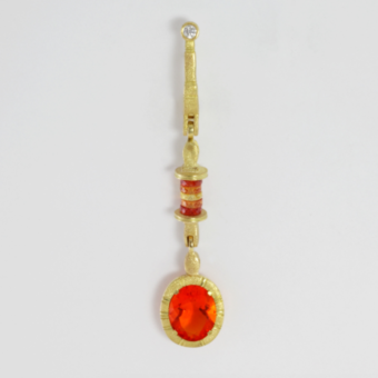 Šepkus E-180MD 18K and Diamond "Sticks and Stones" Earring Mountings