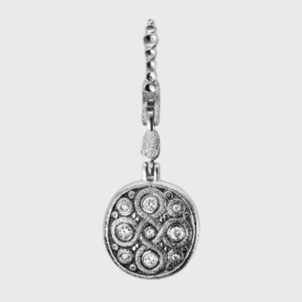 Šepkus E-195PD "Celtic Spring" Platinum and Diamond Earrings