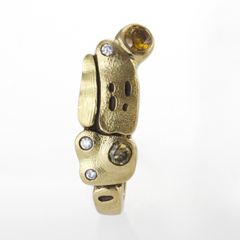 Šepkus E-202DC "Evening Flowers 2" Post-Clip Earrings