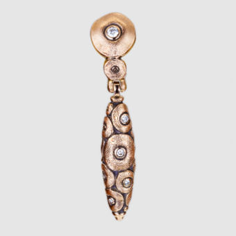 Šepkus E-234RD 18K Rose Gold "Shark" Earrings