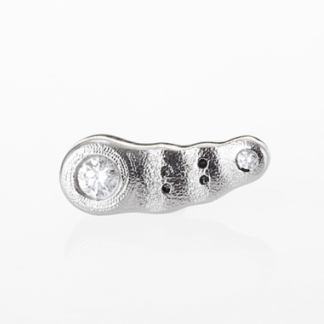 Šepkus ES-1PD Platinum and Diamond "Flora" Stud Earring