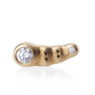 Šepkus ES-1RD 18K Rose Gold and Diamond "Flora" Stud Earring