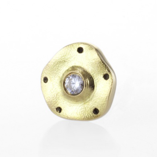 Šepkus ES-2D 18K and Diamond "Flora" Stud Earring