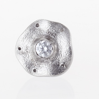 Šepkus ES-2PD Platinum and Diamond "Flora" Stud Earring