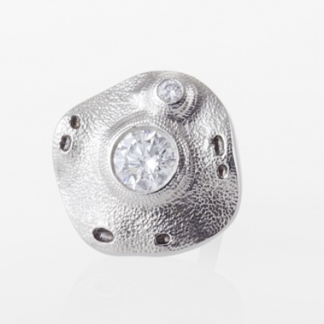 Šepkus ES-5PD Platinum and Diamond "Flora" Stud Earring