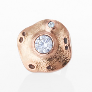Šepkus ES-5RD 18K Rose Gold and Diamond "Flora" Stud Earring