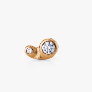 Šepkus ES-7RD 18K Rose Gold and Diamond "Flora" Stud Earring