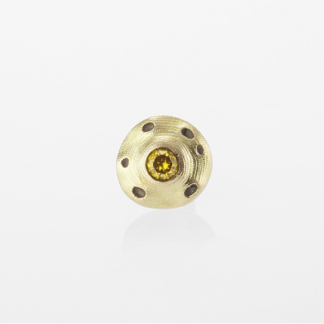 Šepkus ES-8DC 18K Yellow Gold and Natural Diamond "Flora" Stud Earring