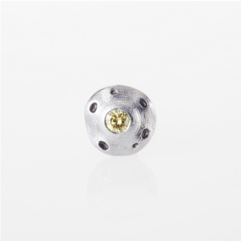 Šepkus ES-8PDC Platinum and Natural Diamond "Flora" Stud Earring