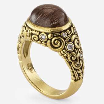 Šepkus R-33M 18K Yellow Gold and Diamond Ring Mounting