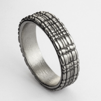 Šepkus R-142PA Platinum Wide "Spindle" Band