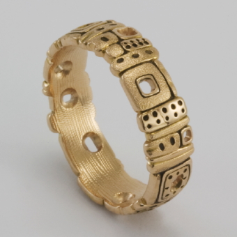 Šepkus R-144RA 18K Rose Gold  "Old Path" Band