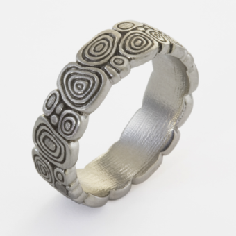 Šepkus R-160P Platinum "Ripple" Ring