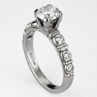 Šepkus R-166PM Platinum and Diamond "Circle" Mounting