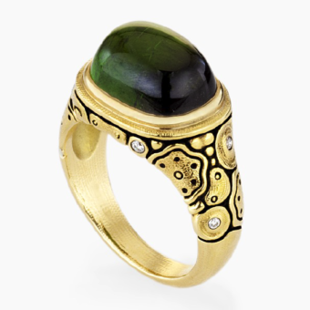 Šepkus R-179MD 18K Yellow Gold and Diamond "Asymmetrical" Mounting