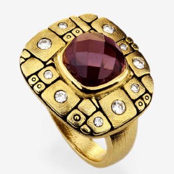 Šepkus R-181MD 18K Yellow Gold and Diamond "Mosaic" Mounting