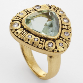 Šepkus R-184MD 18K Yellow Gold and Diamond "Flora" Ring Mounting