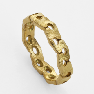 Šepkus R-185 18K Yellow Gold "Lotus" Band