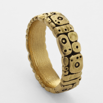 Šepkus R-186 18K Yellow Gold "Flora" Band