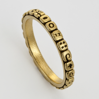 Šepkus R-191 18K Yellow Gold "Flora" Band