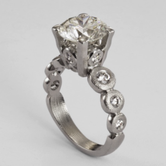 Šepkus R-193PMD Platinum and Diamond "Candy" Mounting