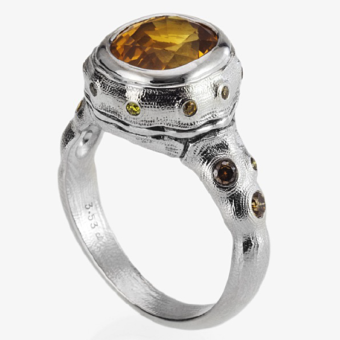 Šepkus R-211PMDC Platinum and Natural Color Diamond "Ocean II" Mounting