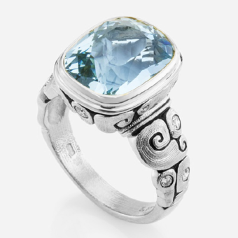 Šepkus R-215PM Platinum and Diamond "Seashell" Mounting