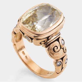 Šepkus R-215RM 18K Rose Gold and Diamond "Seashell" Mounting