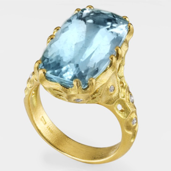 Šepkus R-220M 18K Yellow Gold and Diamond "Turandot" Mounting